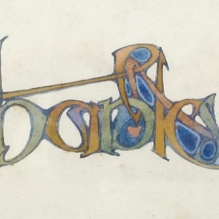 Illuminated lettering – Archibald Knox