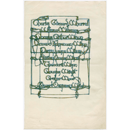 Illuminated lettering – Archibald Knox